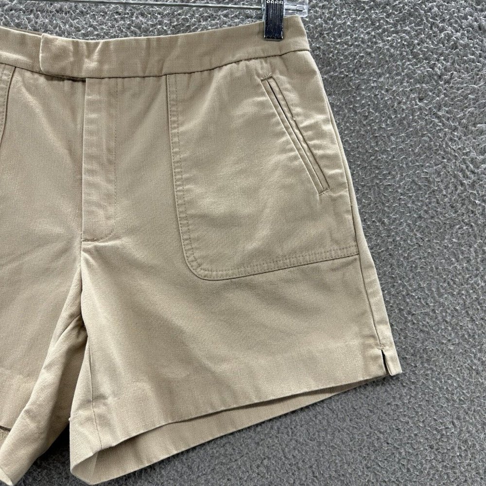 Banana Republic Shorts Women's 4 Tan Khaki Chino Shorts Ladies 4 - Picture 2 of 12